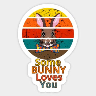 HAPPY  Easter Bunny Funny - Easter Pun Sticker